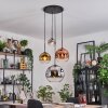 Ripoll Hanglamp, Kogellampje, Cluster hanglamp Chroom, Goud, Duidelijk, Koperkleurig, Rookkleurig, 4-lichts