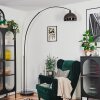 Baloca Staande lamp, Booglampen Chroom, Zwart, 1-licht