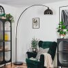 Baloca Staande lamp, Booglampen Chroom, Zwart, 1-licht