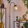 Koyoto Staande lamp, Booglampen Chroom, Zwart, 1-licht