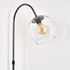 Koyoto Staande lamp, Booglampen Chroom, Zwart, 1-licht