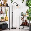 Koyoto Staande lamp, Booglampen Chroom, Zwart, 1-licht