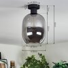 Apedo Plafondlamp Rookkleurig, 1-licht