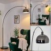 Baloca Staande lamp, Booglampen Chroom, Zwart, 1-licht