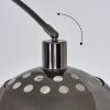 Baloca Staande lamp, Booglampen Chroom, Zwart, 1-licht