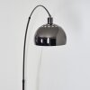 Baloca Staande lamp, Booglampen Chroom, Zwart, 1-licht