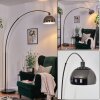 Baloca Staande lamp, Booglampen Chroom, Zwart, 1-licht