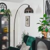 Baloca Staande lamp, Booglampen Chroom, Zwart, 1-licht
