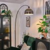 Baloca Staande lamp, Booglampen Chroom, Zwart, 1-licht