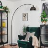 Baloca Staande lamp, Booglampen Chroom, Zwart, 1-licht