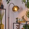 Koyoto Staande lamp, Booglampen Chroom, Zwart, 1-licht