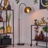 Koyoto Staande lamp, Booglampen Chroom, Zwart, 1-licht
