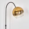 Koyoto Staande lamp, Booglampen Chroom, Zwart, 1-licht