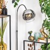 Koyoto Staande lamp, Booglampen Chroom, Zwart, 1-licht