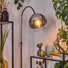 Koyoto Staande lamp, Booglampen Chroom, Zwart, 1-licht