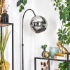 Koyoto Staande lamp, Booglampen Chroom, Zwart, 1-licht