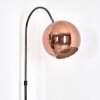 Koyoto Staande lamp, Booglampen Chroom, Zwart, 1-licht