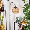 Koyoto Staande lamp, Booglampen Chroom, Zwart, 1-licht