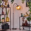 Koyoto Staande lamp, Booglampen Chroom, Zwart, 1-licht