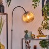 Koyoto Staande lamp, Booglampen Chroom, Zwart, 1-licht