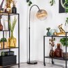 Koyoto Staande lamp, Booglampen Chroom, Zwart, 1-licht