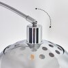 Baloca Staande lamp, Booglampen Chroom, Zwart, 1-licht