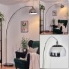 Baloca Staande lamp, Booglampen Chroom, Zwart, 1-licht