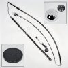 Baloca Staande lamp, Booglampen Chroom, Zwart, 1-licht