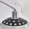 Baloca Staande lamp, Booglampen Chroom, Zwart, 1-licht