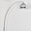 Baloca Staande lamp, Booglampen Chroom, Zwart, 1-licht