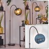 Koyoto Staande lamp, Booglampen Chroom, Zwart, 1-licht