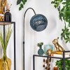 Koyoto Staande lamp, Booglampen Chroom, Zwart, 1-licht