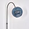 Koyoto Staande lamp, Booglampen Chroom, Zwart, 1-licht