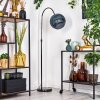 Koyoto Staande lamp, Booglampen Chroom, Zwart, 1-licht