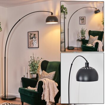 Baloca Staande lamp, Booglampen Zwart, 1-licht