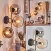 Gastor Kogellampje, Wandlamp Goud, Zwart, 3-lichts