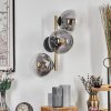 Gastor Kogellampje, Wandlamp Goud, Zwart, 3-lichts