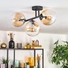 Gastor Plafondlamp, Kogellampje Amber, Duidelijk, 3-lichts