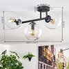 Gastor Plafondlamp, Kogellampje Duidelijk, 3-lichts