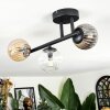Chehalis Plafondlamp, Kogellampje Amber, Duidelijk, Rookkleurig, 3-lichts