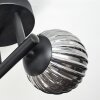 Chehalis Plafondlamp, Kogellampje Amber, Duidelijk, Rookkleurig, 3-lichts