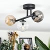 Chehalis Plafondlamp, Kogellampje Amber, Duidelijk, Rookkleurig, 3-lichts