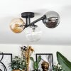 Chehalis Plafondlamp, Kogellampje Amber, Duidelijk, Rookkleurig, 3-lichts