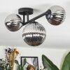 Chehalis Plafondlamp, Kogellampje Rookkleurig, 3-lichts