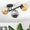 Chehalis Plafondlamp, Kogellampje Amber, Rookkleurig, 3-lichts