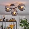 Gastor Plafondlamp, Kogellampje Rookkleurig, 3-lichts