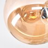 Gastor Plafondlamp, Kogellampje Amber, Duidelijk, Rookkleurig, 3-lichts