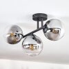 Gastor Plafondlamp, Kogellampje Duidelijk, Rookkleurig, 3-lichts