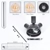 Milheiros Plafondlamp, Kogellampje Amber, 3-lichts