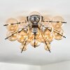 Milheiros Plafondlamp, Kogellampje Amber, 3-lichts